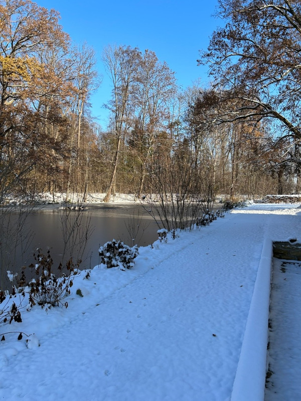 Jahressrückblick 2022: Schlossgarten im Schneekleid