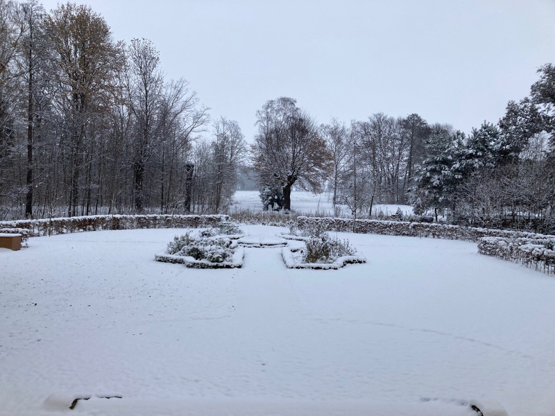 Jahressrückblick 2022: Schlossgarten im Schneekleid