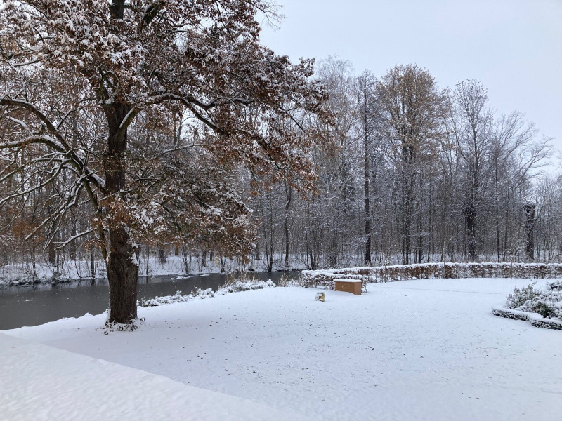 Jahressrückblick 2022: Schlossgarten im Schneekleid