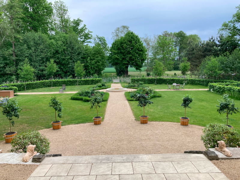 Jahressrückblick 2022: Schlossgarten mit 6 Zitronen/Orangenbäumchen