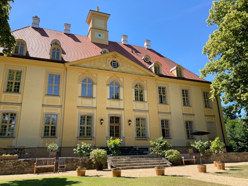 Jahressrückblick 2022: Schloss mit 6 Zitronen/Orangenbäumchen